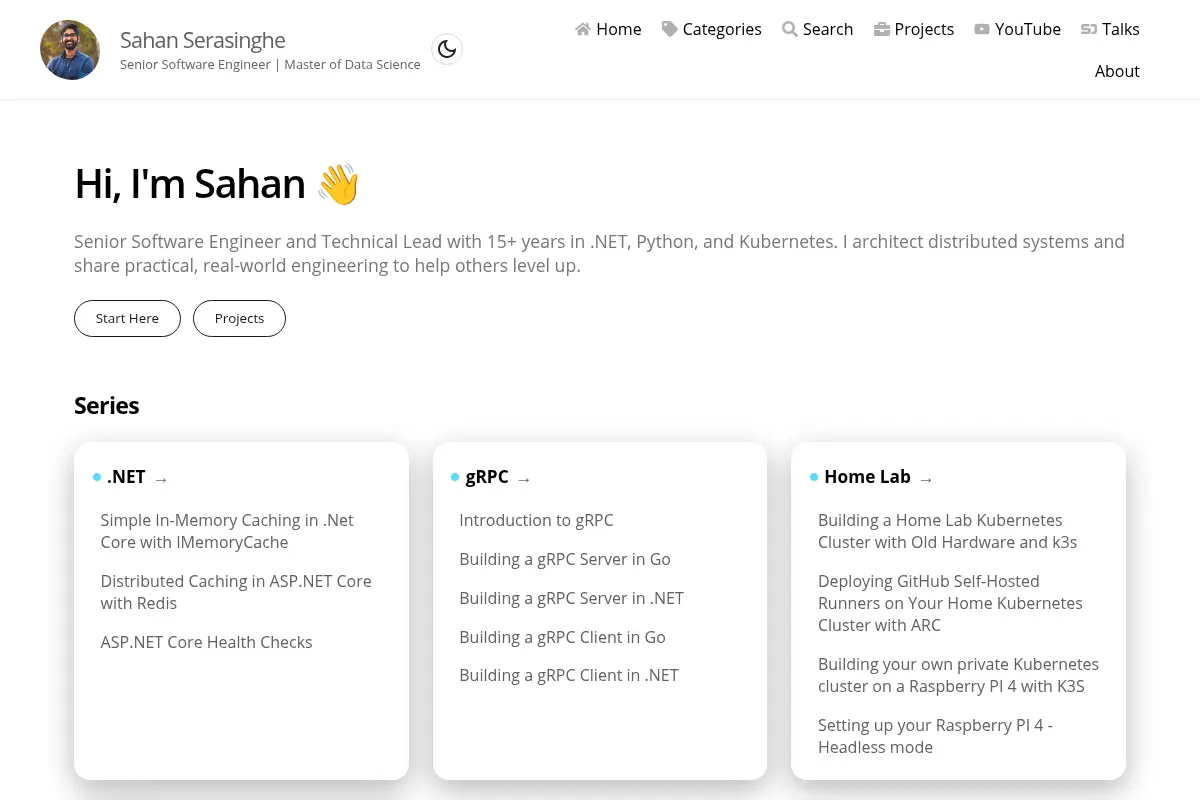 Sahan Serasinghe - Engineering Blog