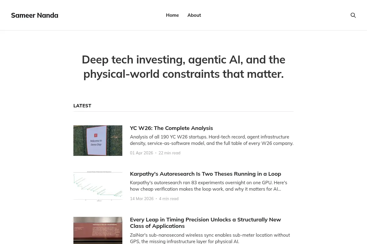 Sameer Nanda | Angel Investor and Advisor
