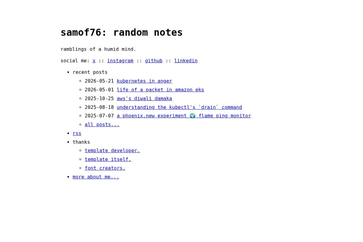 samof76: random notes