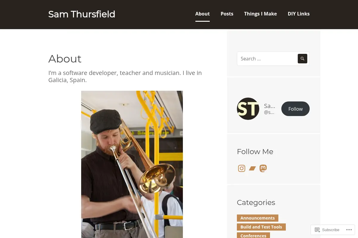 Sam Thursfield – Software and technology from Galicia, Spain