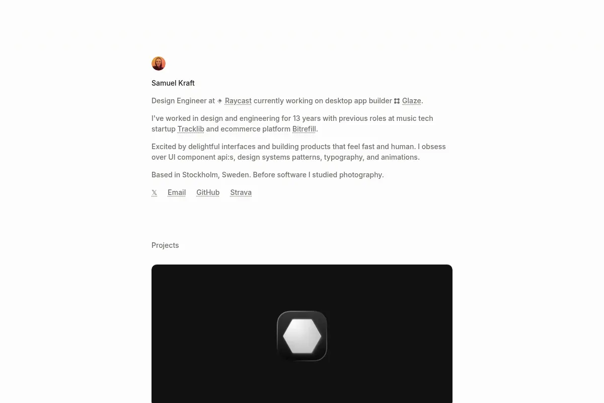 Samuel Kraft - Design engineer