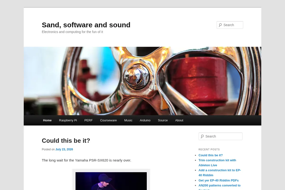 Sand, software and sound