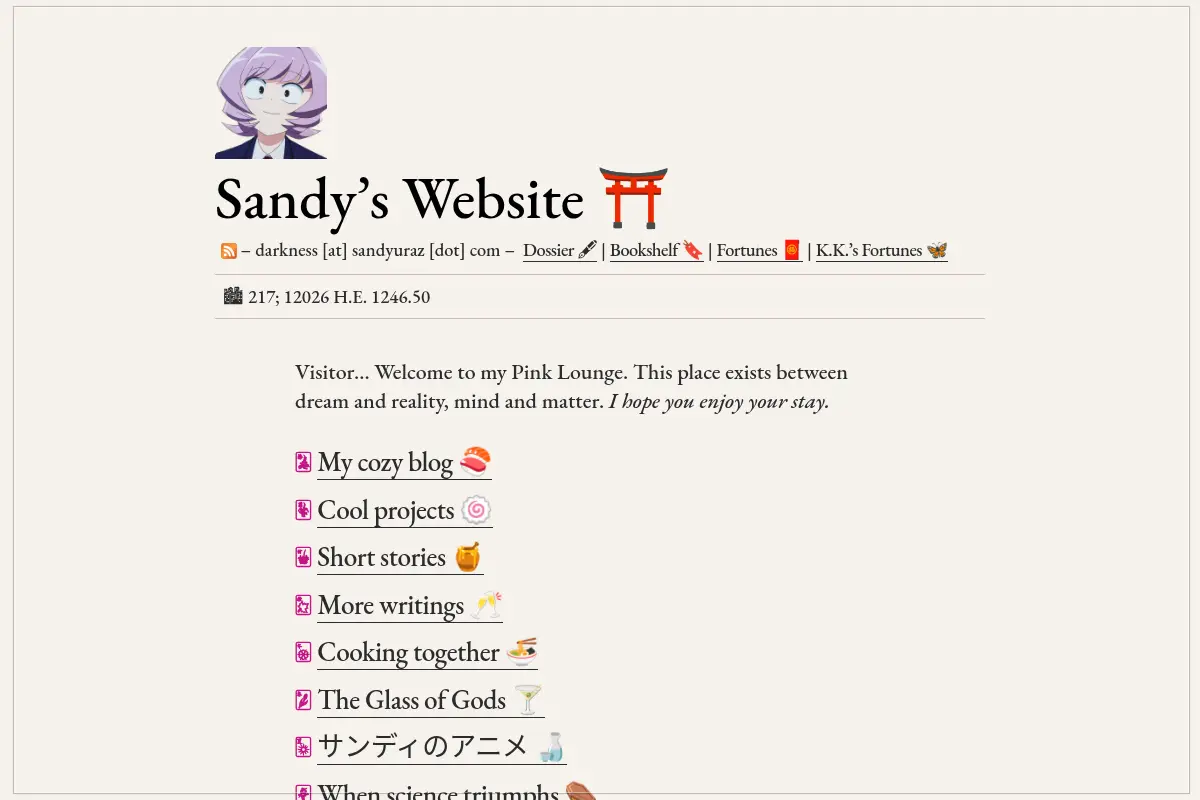 Sandy's Website