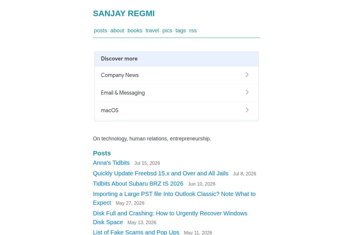 Sanjay Regmi's Blog
