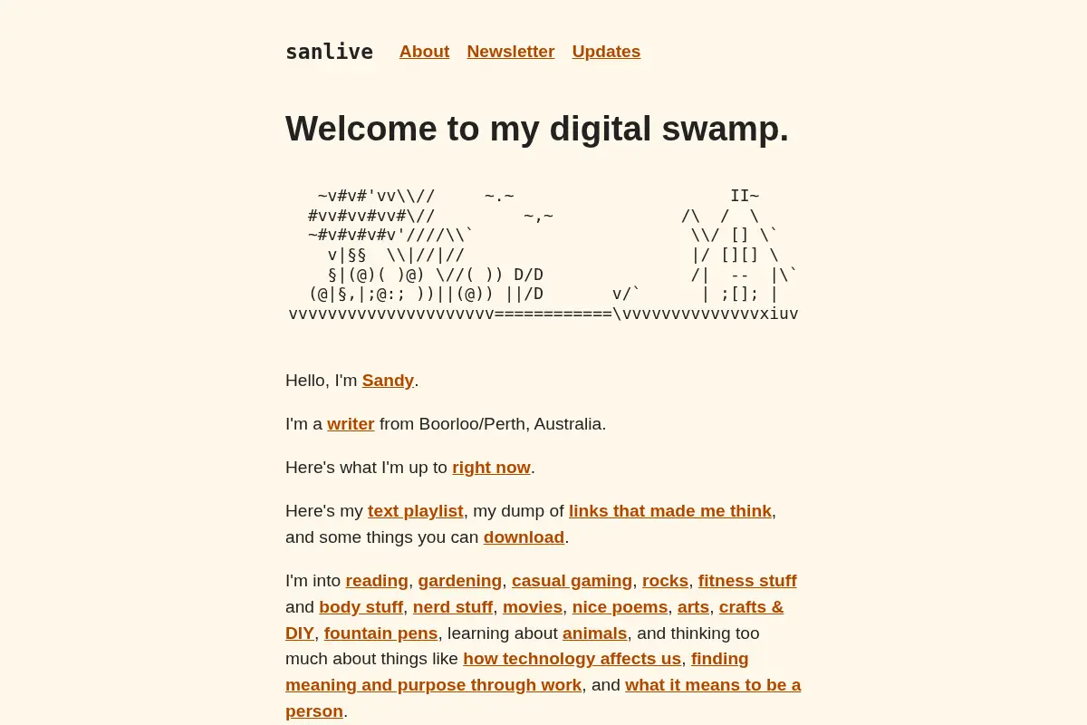 sanlive.com — My home on the internet