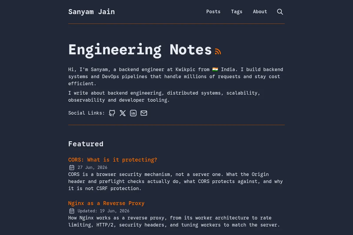 Engineering Notes