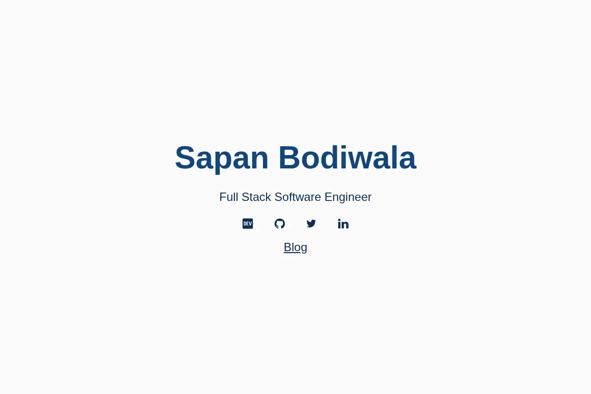 Sapan Bodiwala