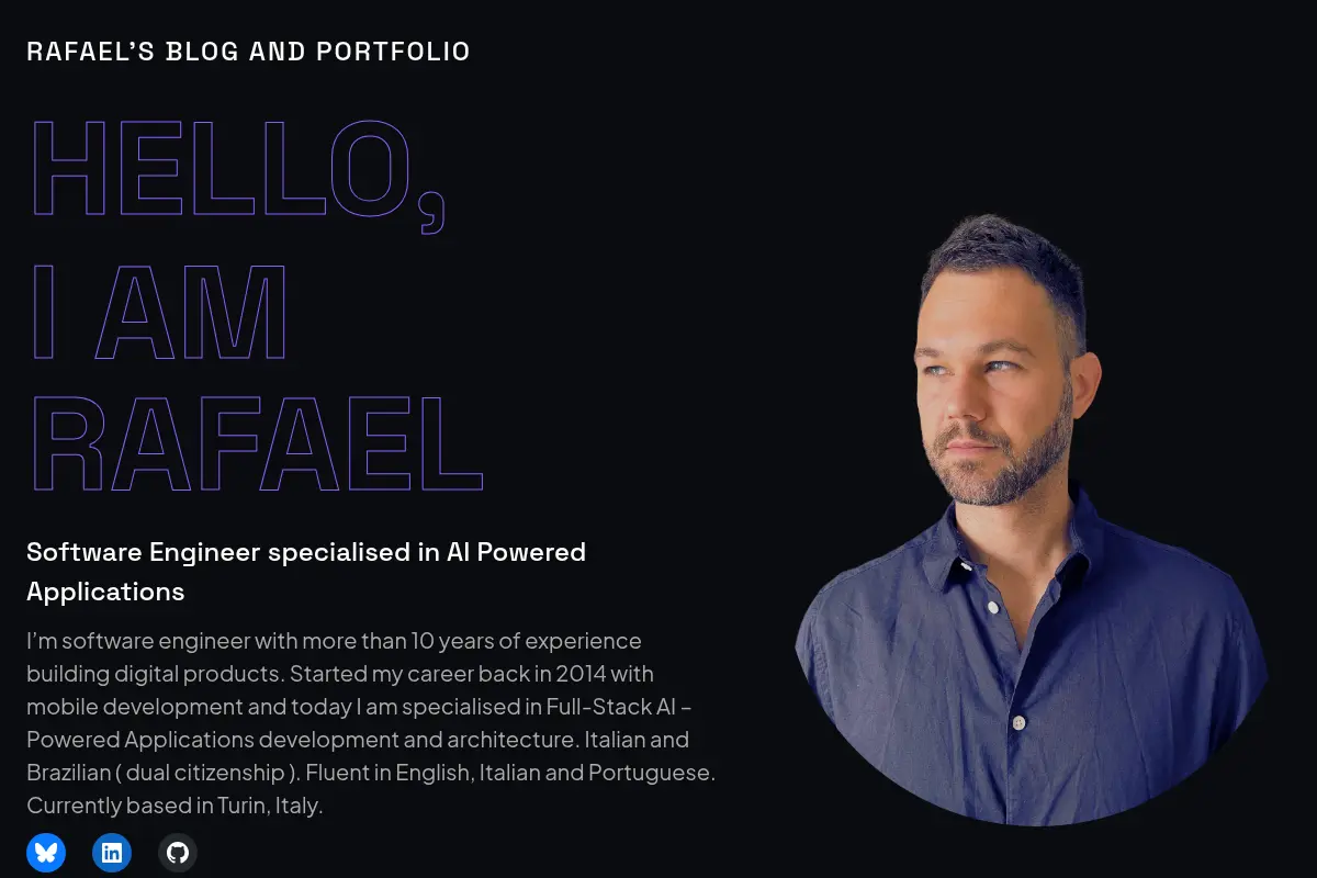 Rafael's Blog and Portfolio