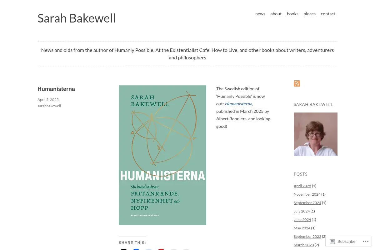Sarah Bakewell