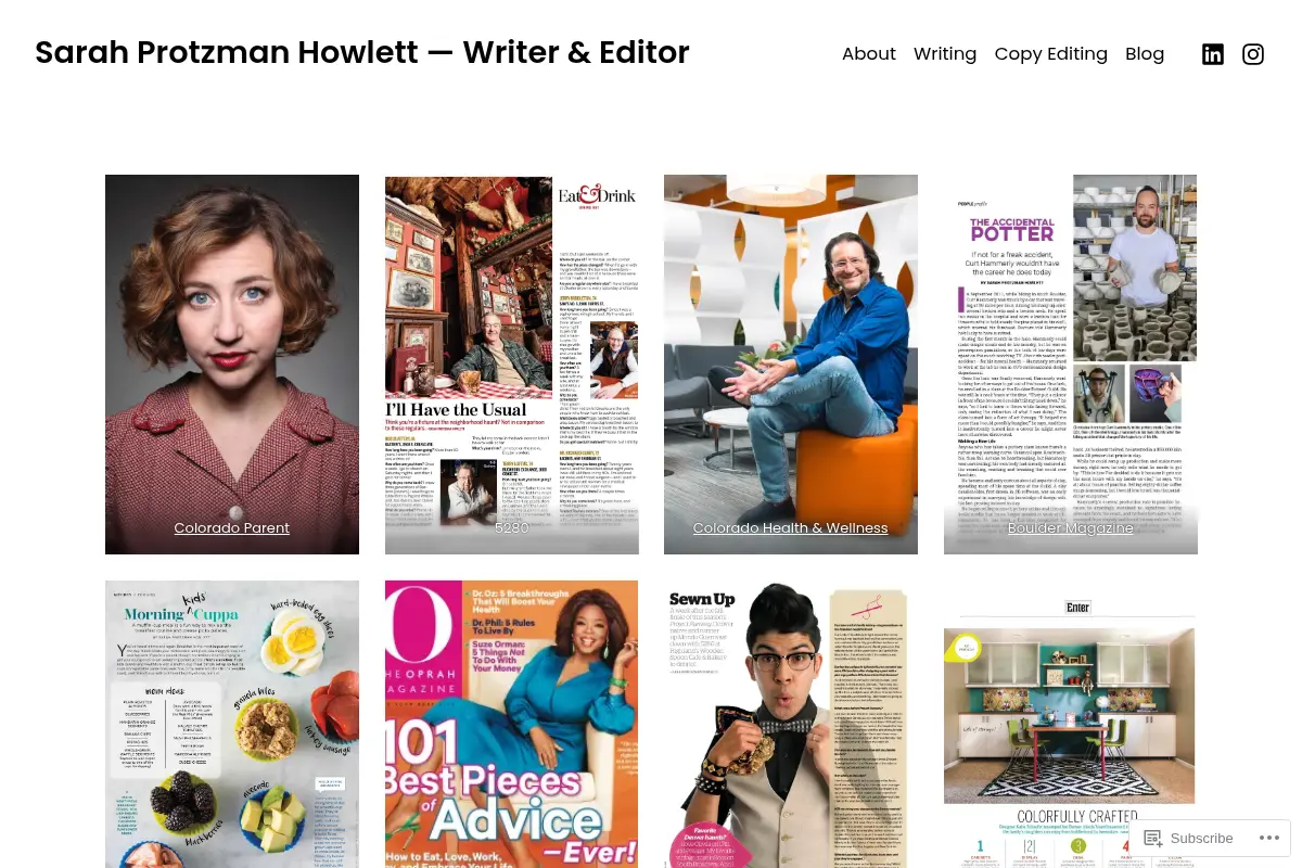 Sarah Protzman Howlett — Writer & Editor