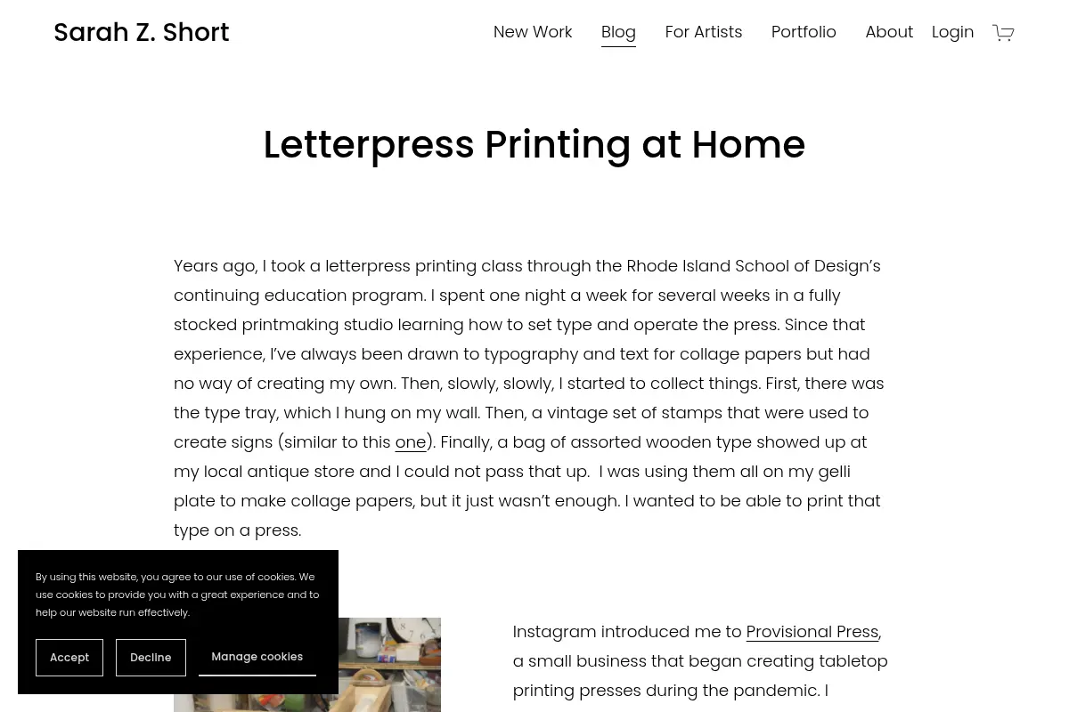 Letterpress Printing at Home