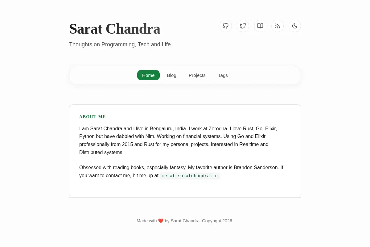 Sarat Chandra