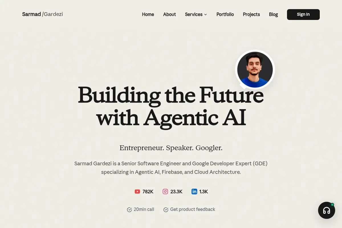 Sarmad Gardezi — Software Engineer & GDE