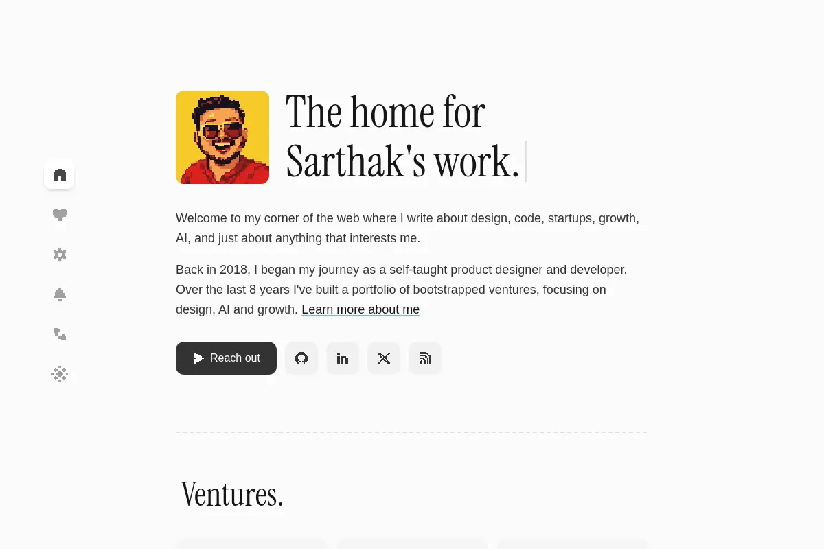 Sarthak Mishra - Designer who codes!