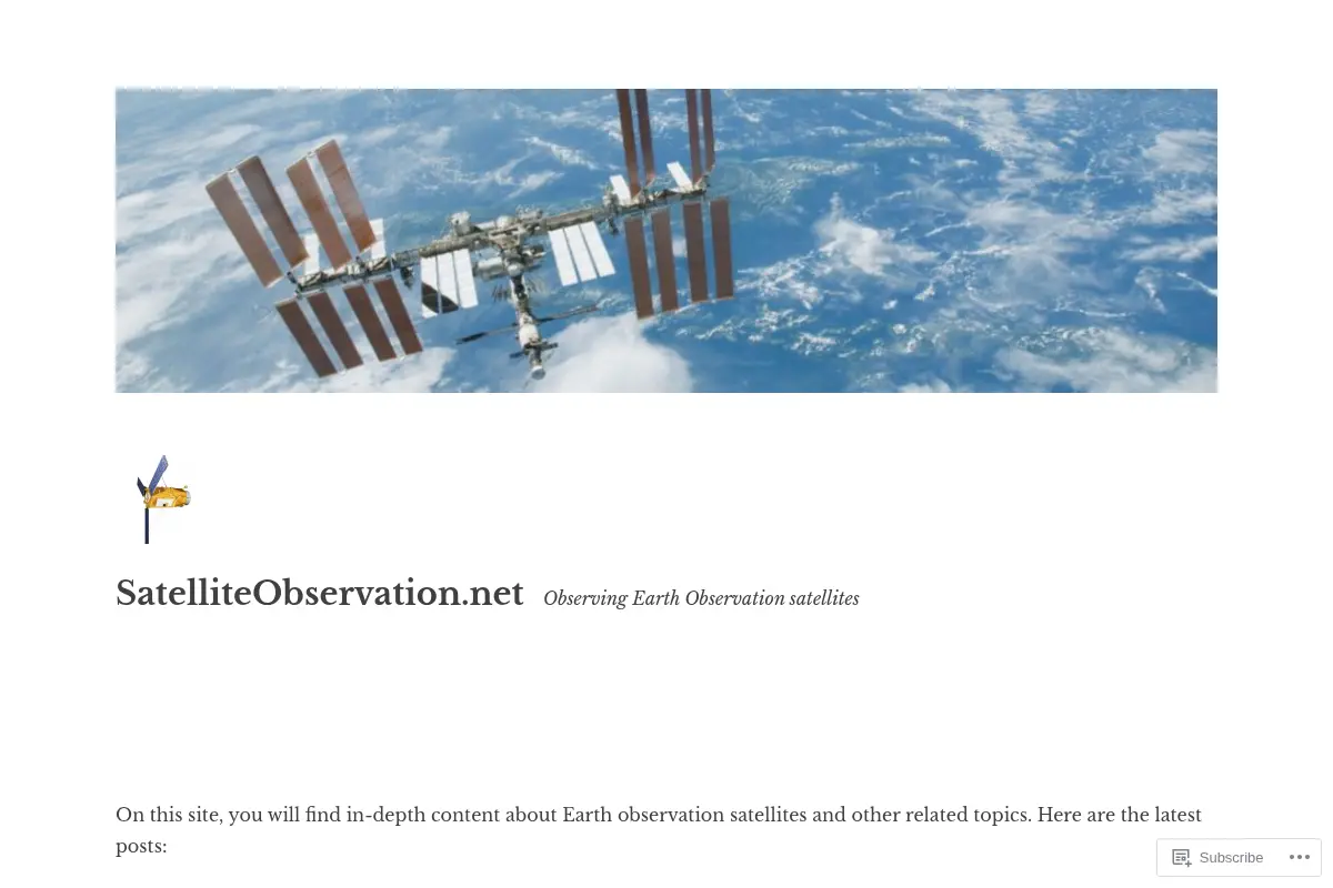 SatelliteObservation.net – Observing Earth Observation satellites