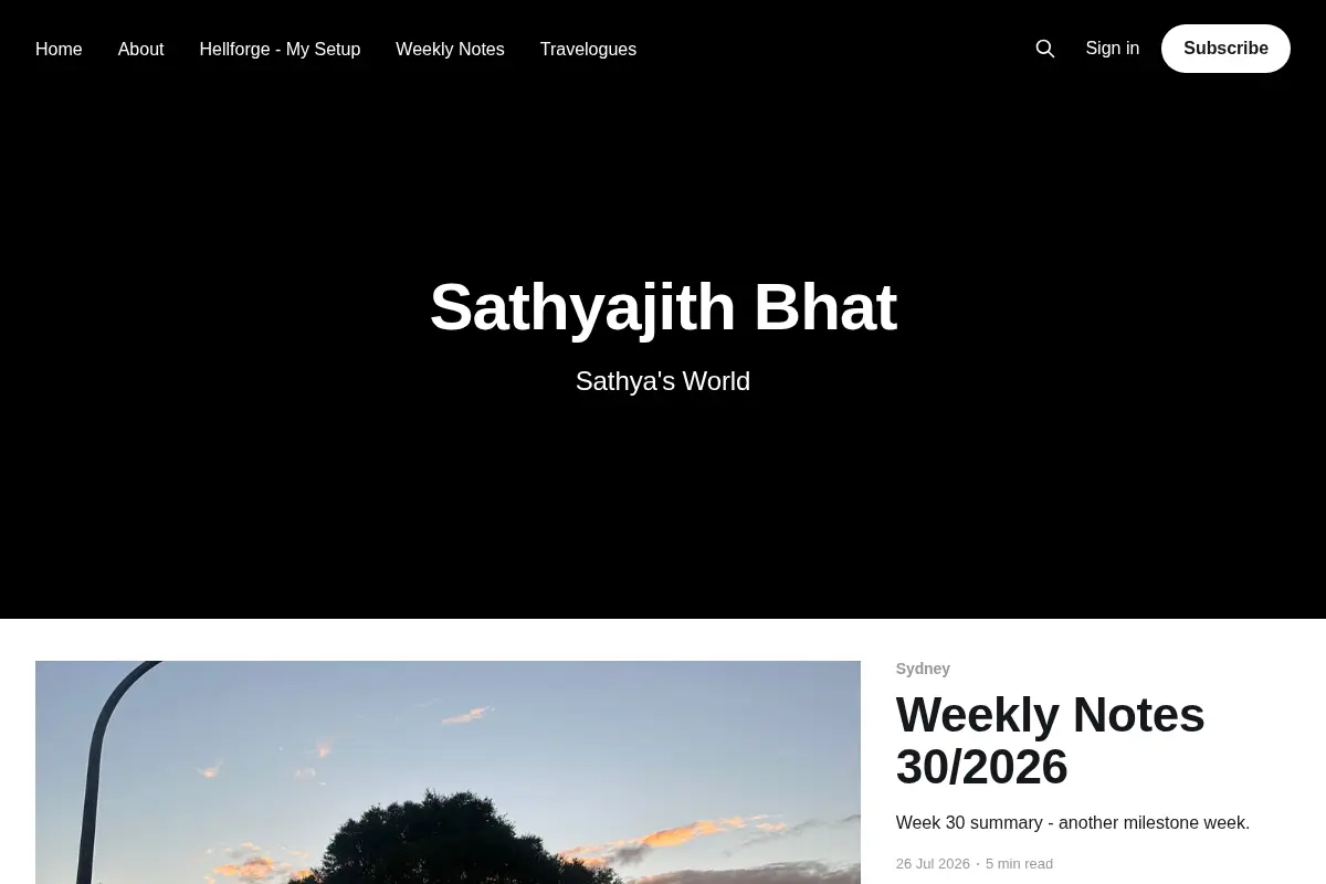 Sathya's World