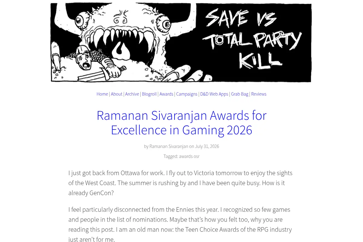 Save vs. Total Party Kill