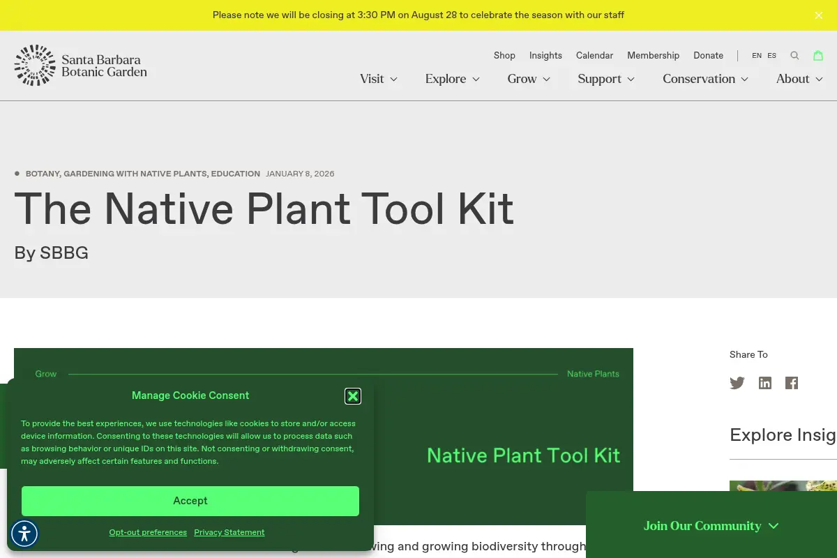 The Native Plant Tool Kit