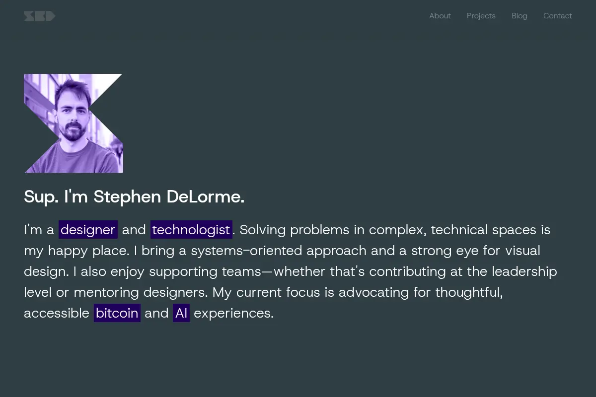 Stephen DeLorme | Designer