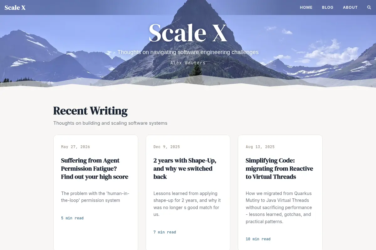 Scale X – Alex Wauters's Blog