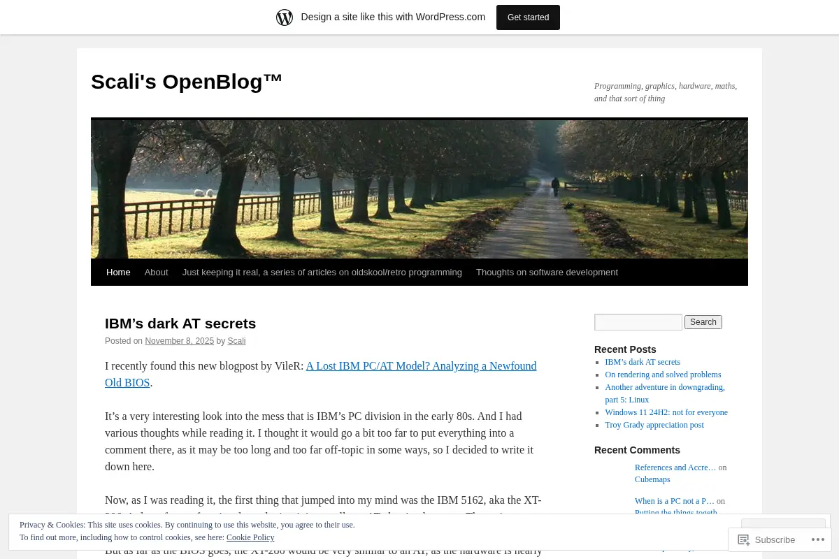 Scali's OpenBlog™