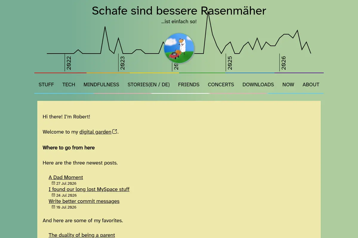 Schafe sind bessere Rasenmäher