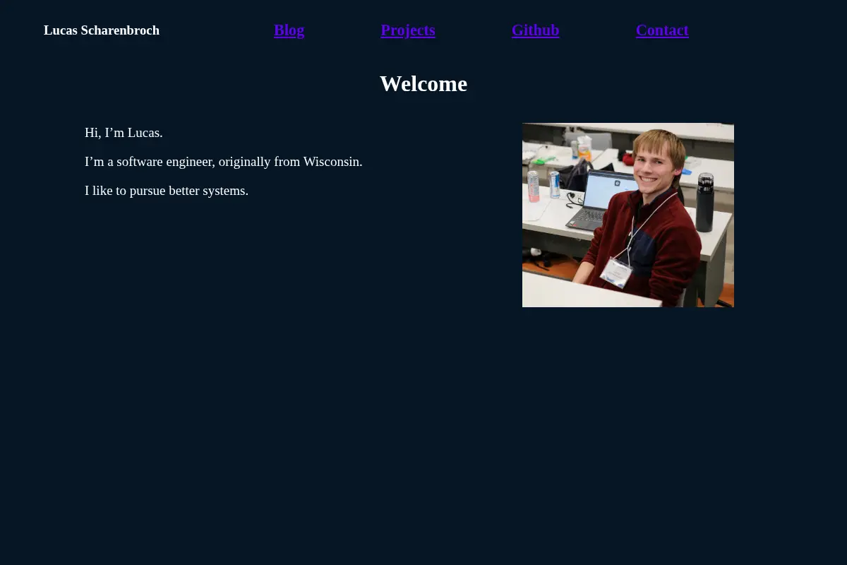 Lucas's Webpage