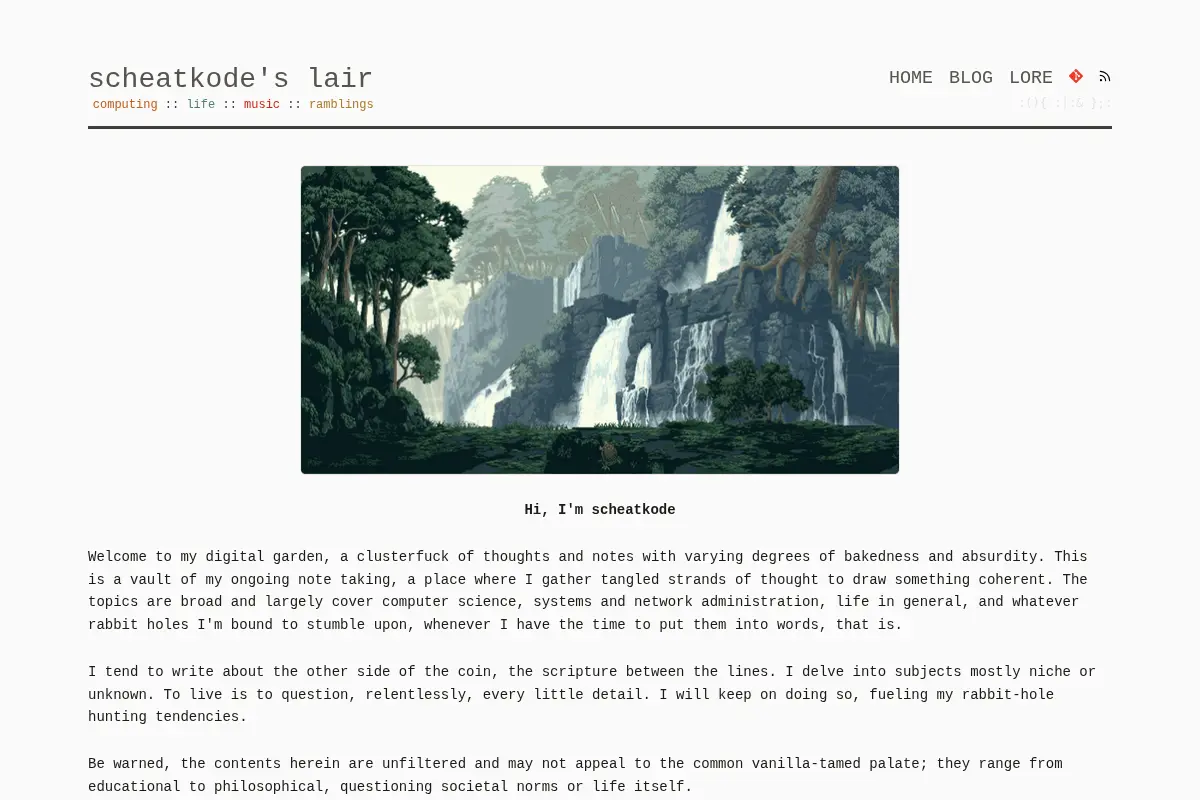 scheatkode's lair