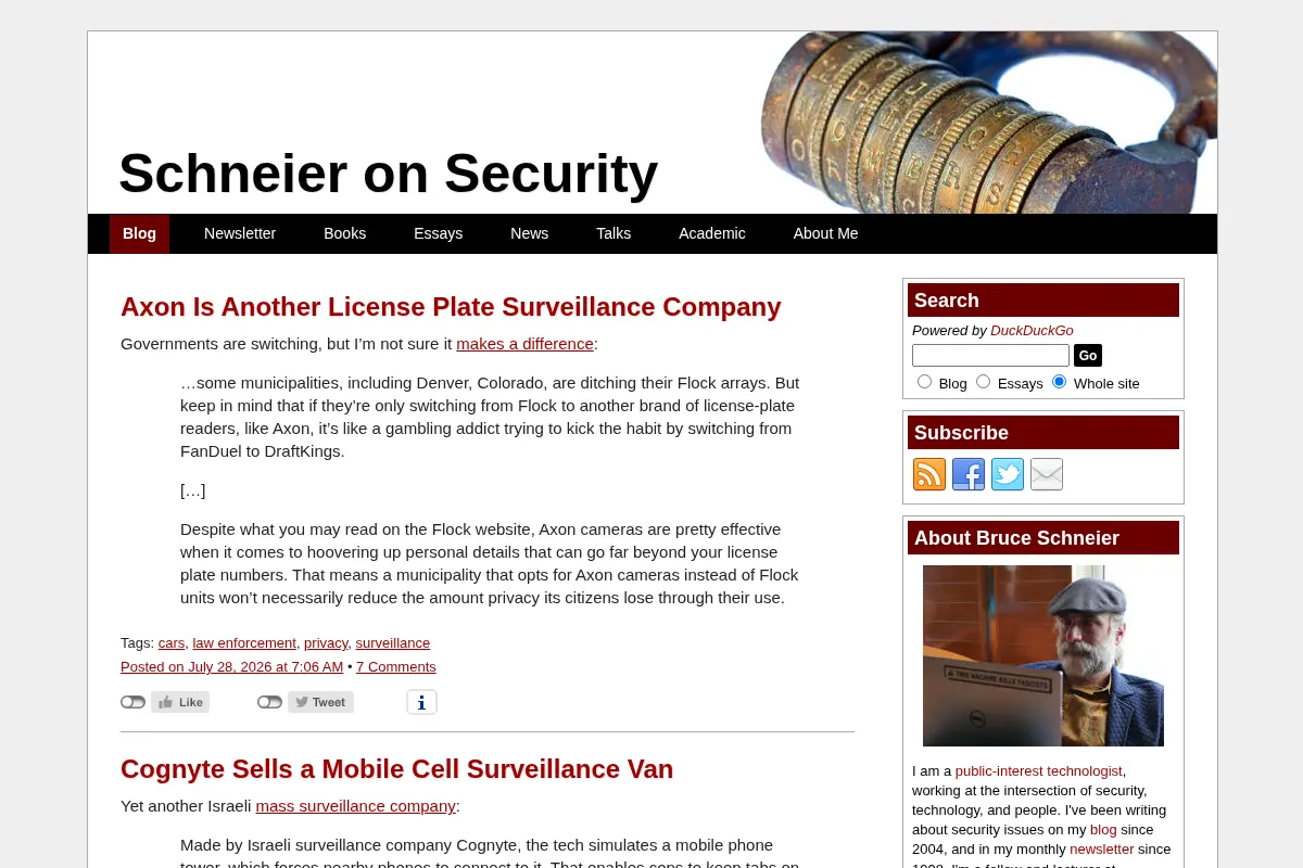 Schneier on Security