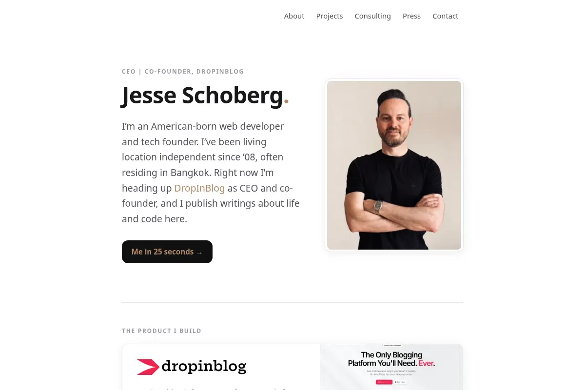 Jesse Schoberg · Location Independent Entrepreneur