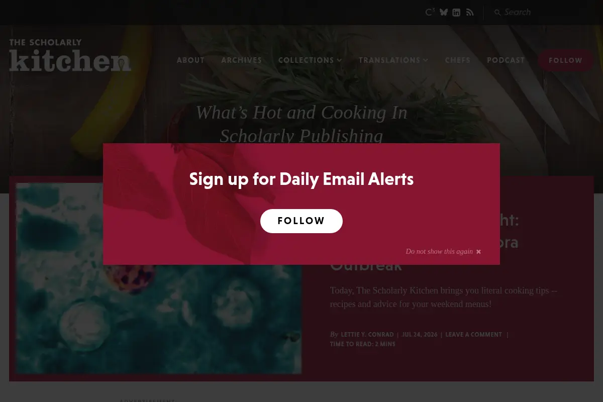 The Scholarly Kitchen
