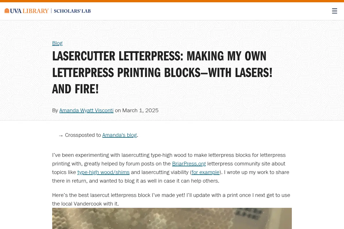 Lasercutter Letterpress: making my own letterpress printing blocks