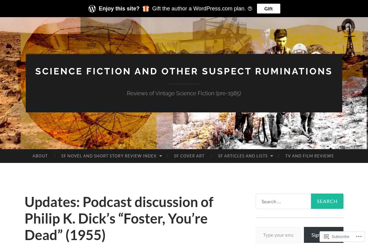 Science Fiction and Other Suspect Ruminations