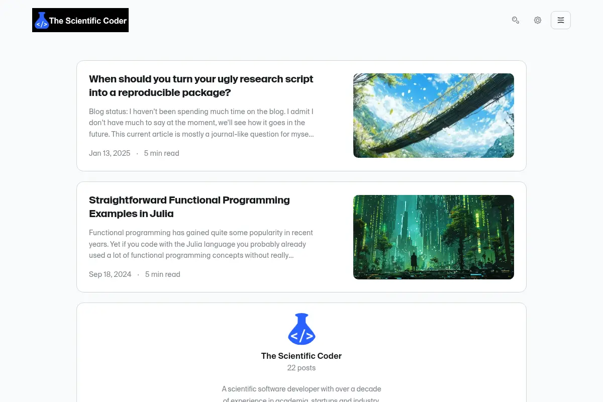 The Scientific Coder