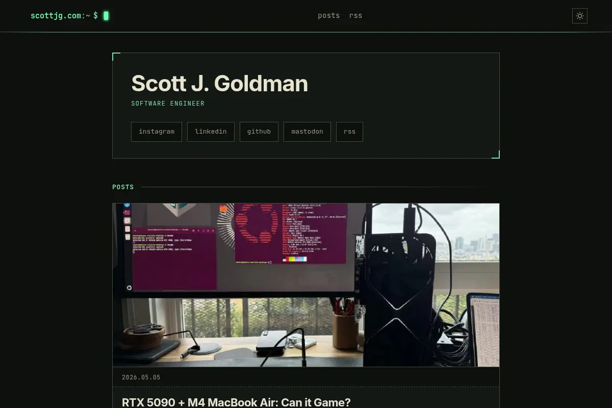 Scott's Blog