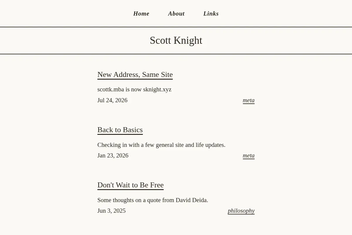 Scott Knight's Home