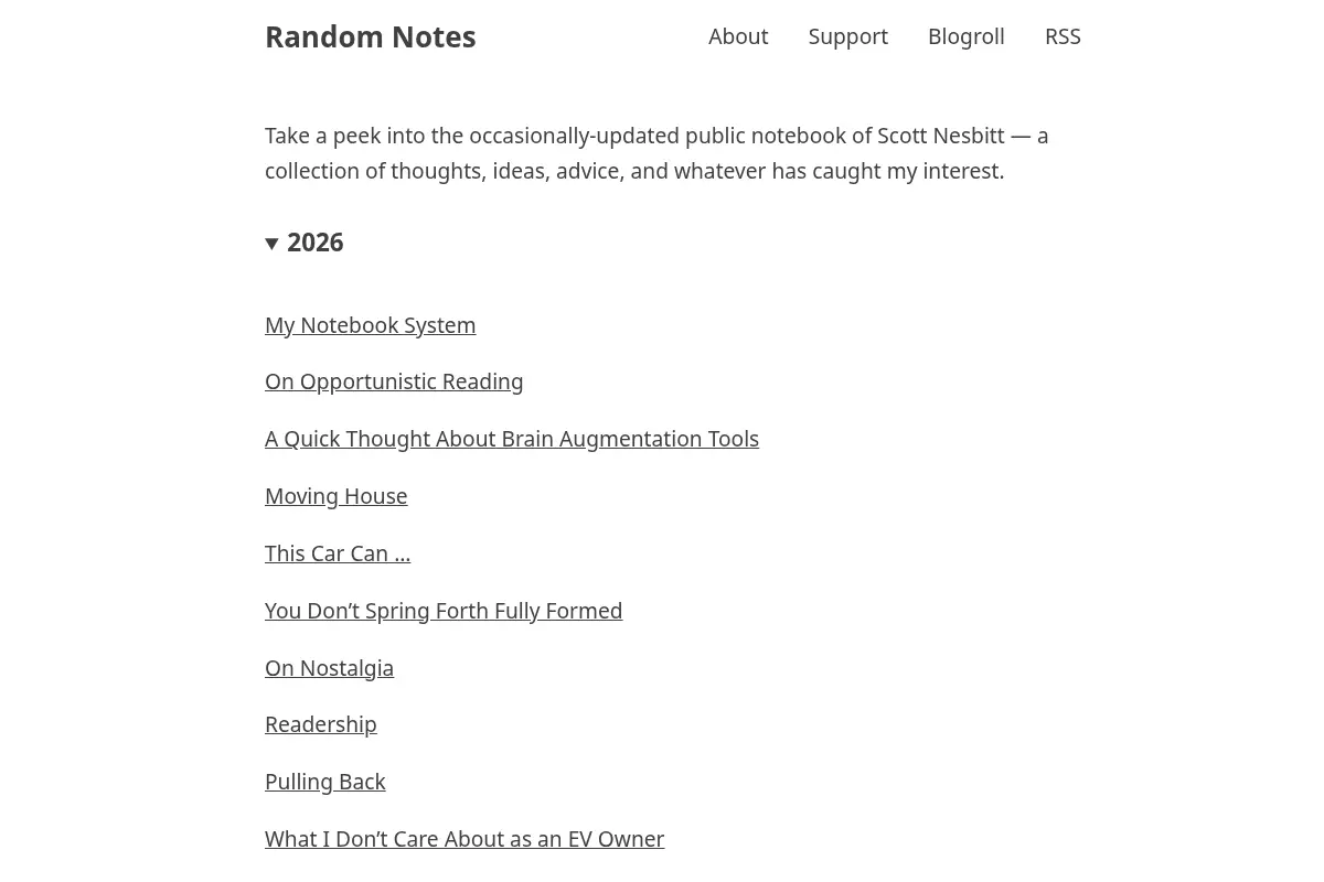 Random Notes