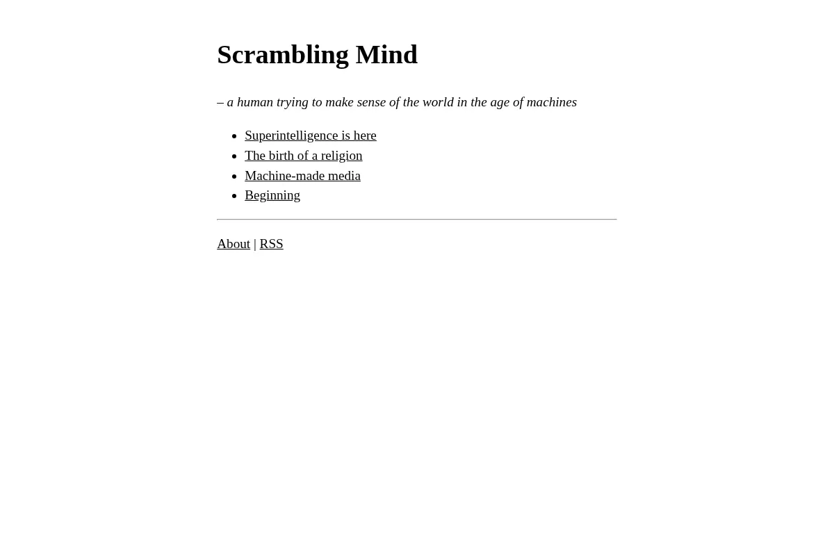 Scrambling Mind