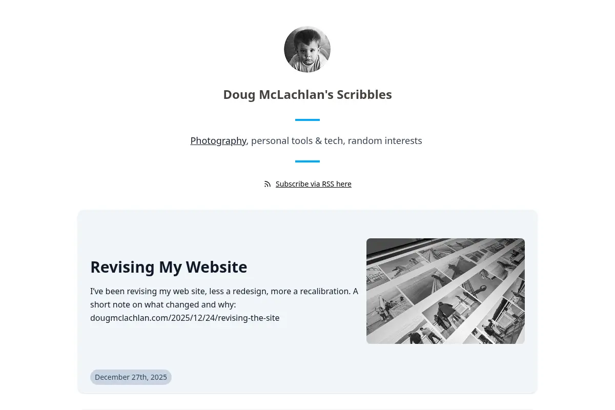 Doug McLachlan's Scribbles