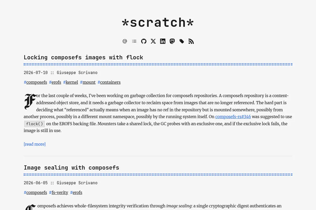 *scratch*