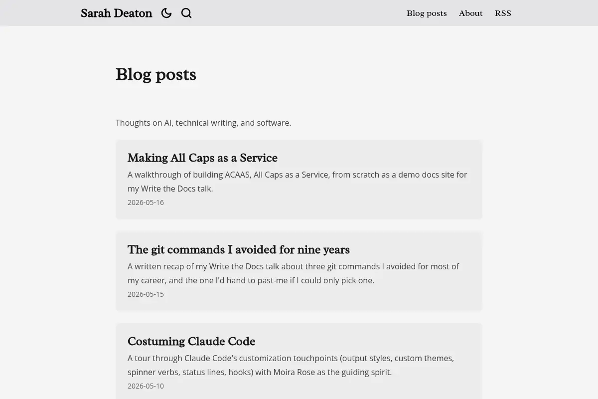 Sarah Deaton's Blog