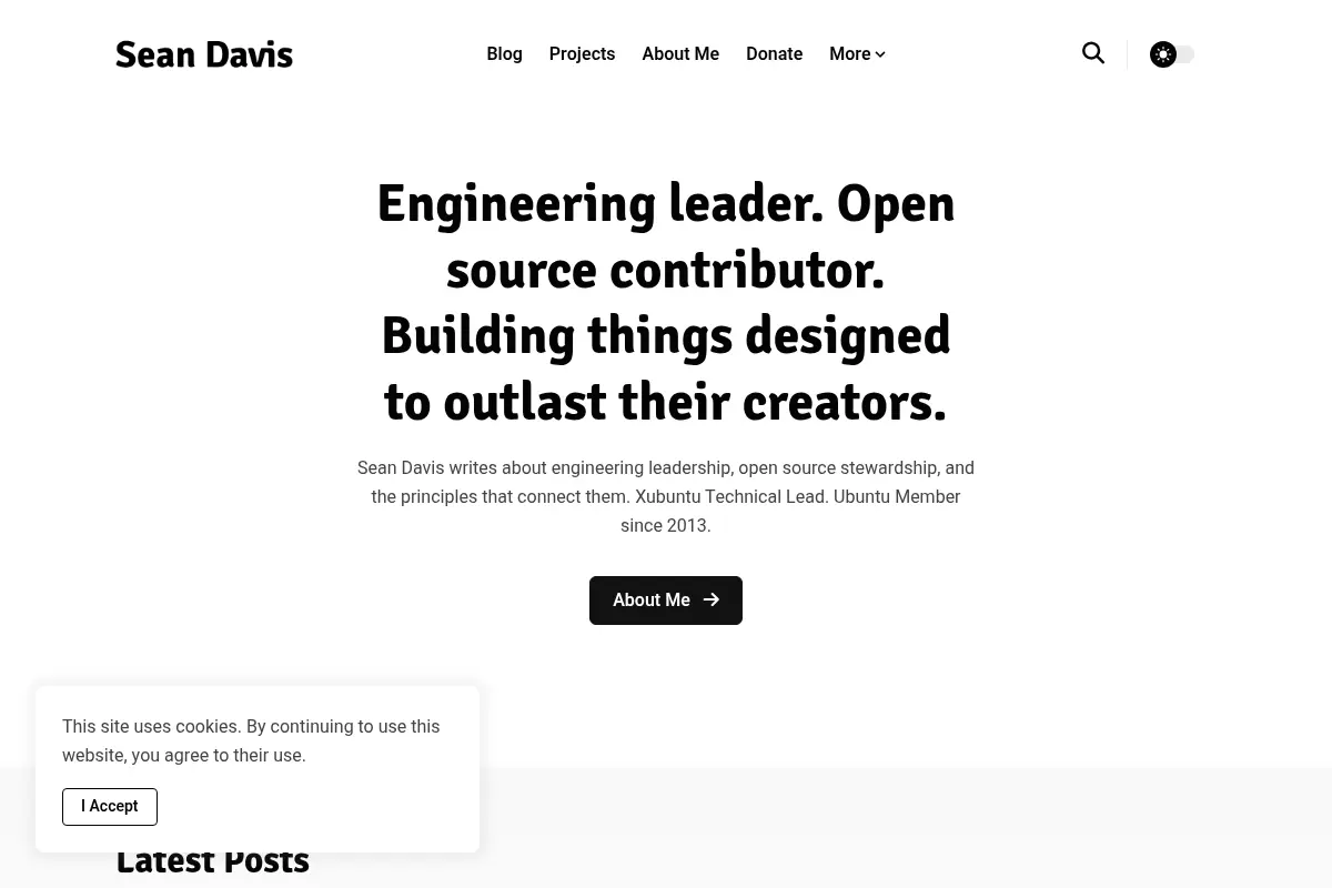 Sean Davis - Engineering & Open Source
