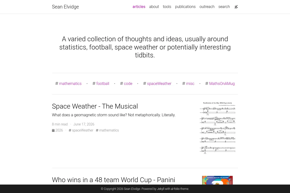 articles | Sean Elvidge