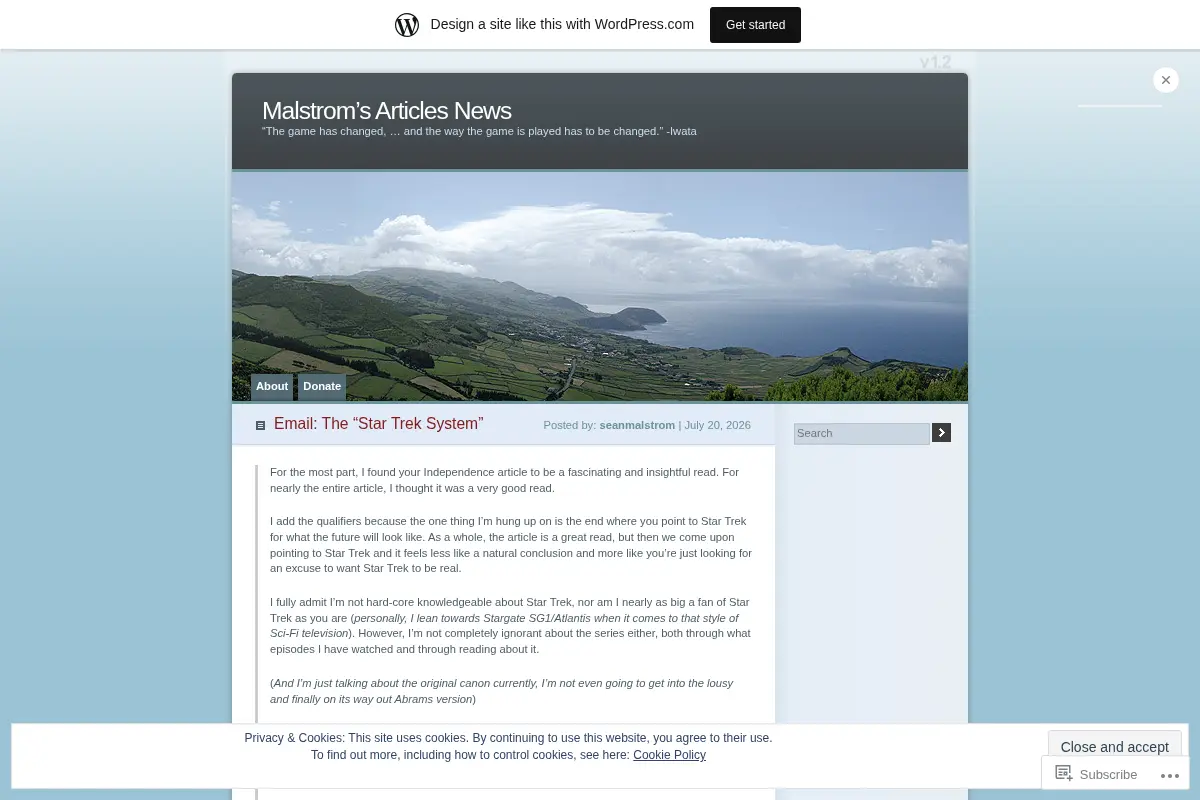 Malstrom's Articles News
