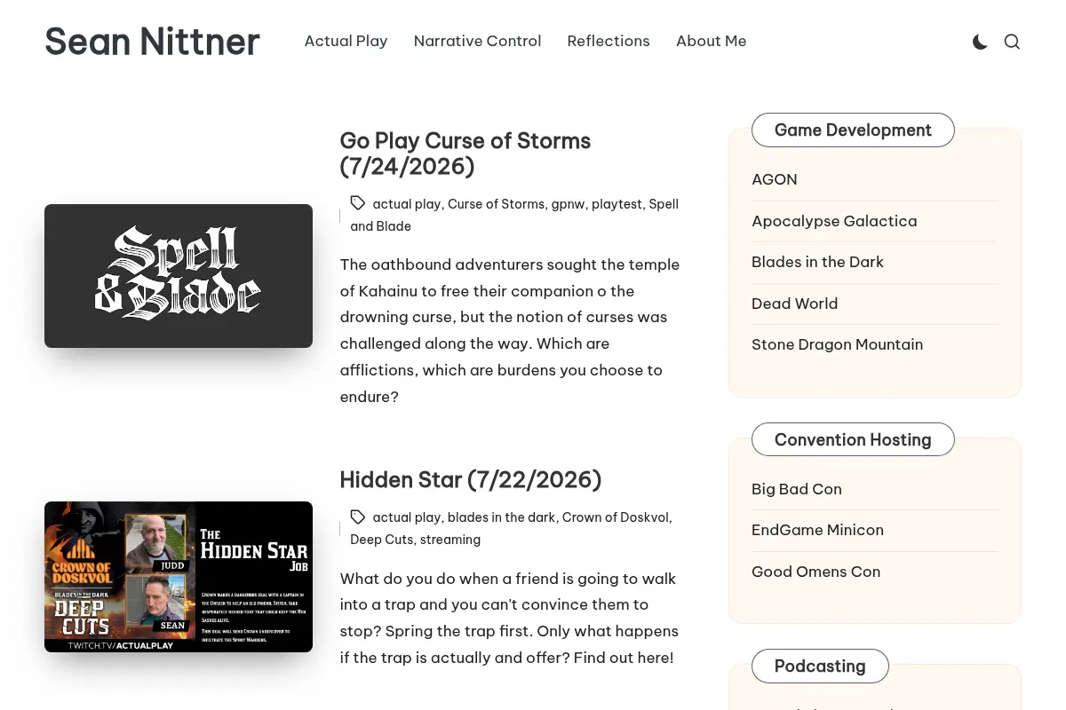 Sean Nittner – Gamer, Archivist, Project Manager