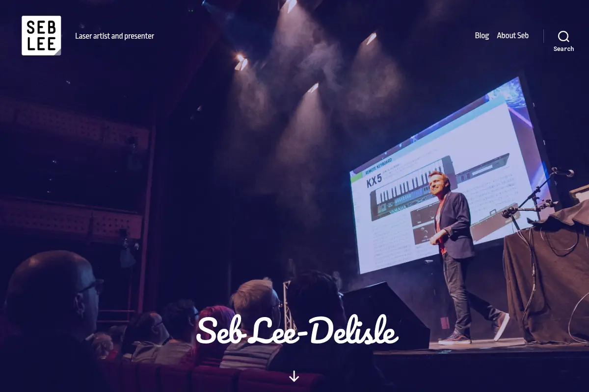Seb Lee-Delisle – Laser artist and presenter
