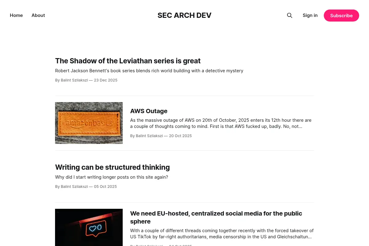 SEC ARCH DEV