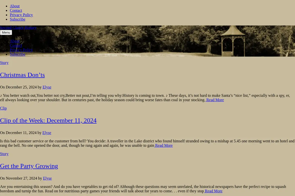 Second Glance History