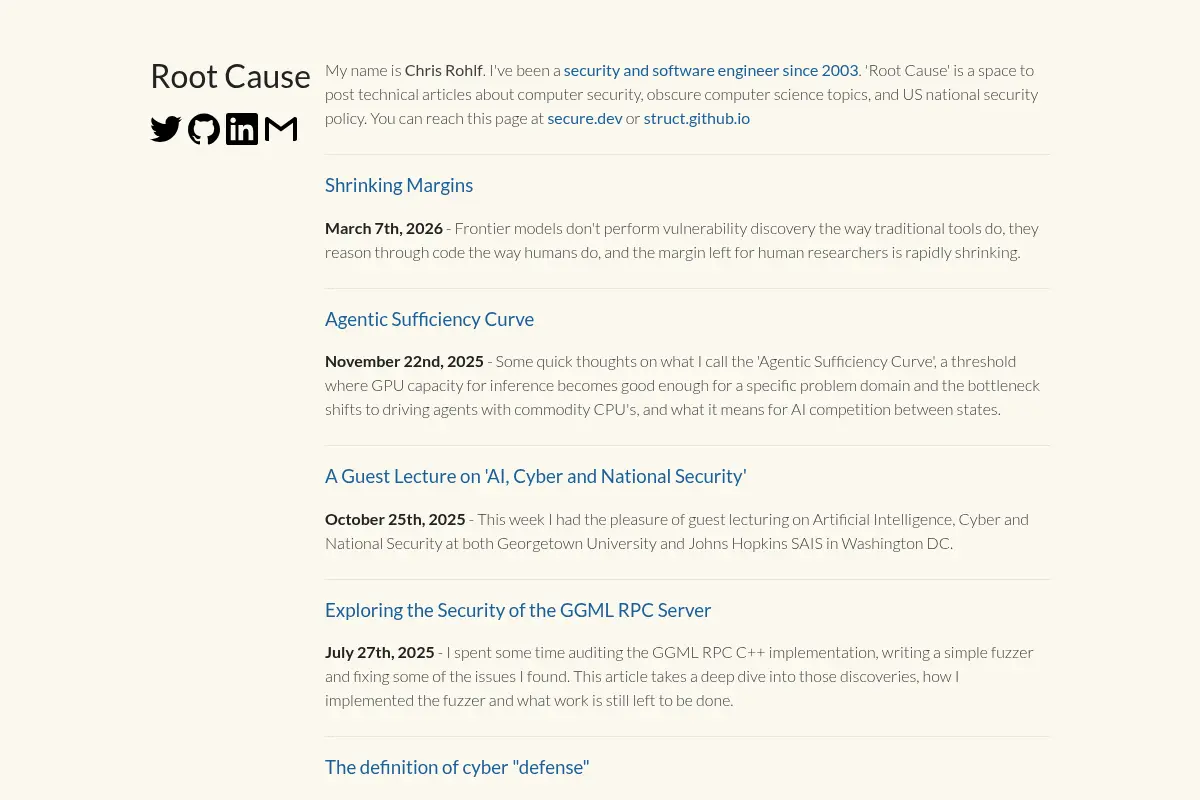 Root Cause by struct