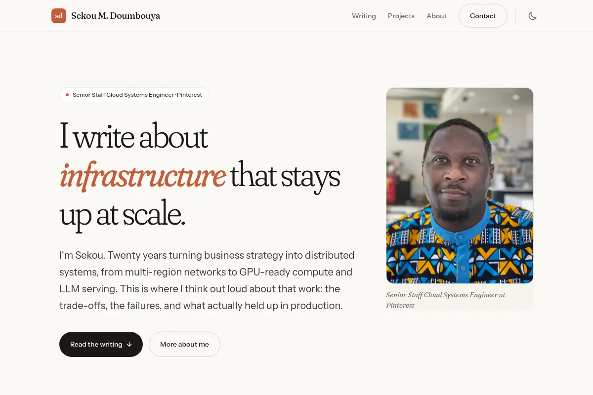 Sekou M. Doumbouya | Infrastructure Architect